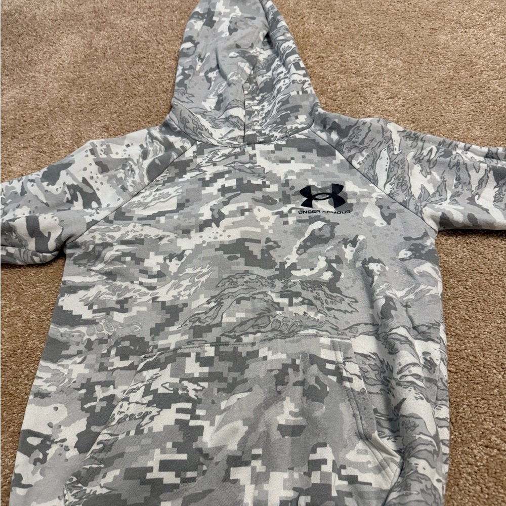 Under Armour Kids Gray Camo Hoodie